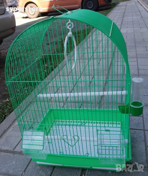 Клетка за папагали птици малка M объл покрив SS000101 за 1 или няколко броя птици, папагали, снимка 1