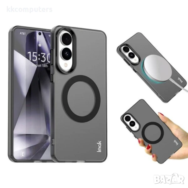 Samsung Galaxy S25 Edge IMAK Силиконов Калъф Candy Series TPU +PET/ MagSafe и Протектор, снимка 1