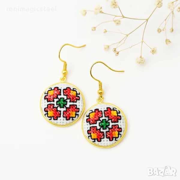 Обеци с шевица, снимка 1