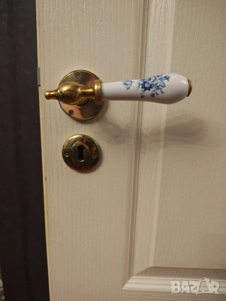 Масивни месингови дръжки за врати , снимка 1