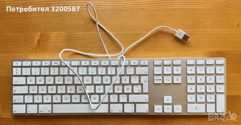 Клавиатура Apple Aluminium USB, снимка 1