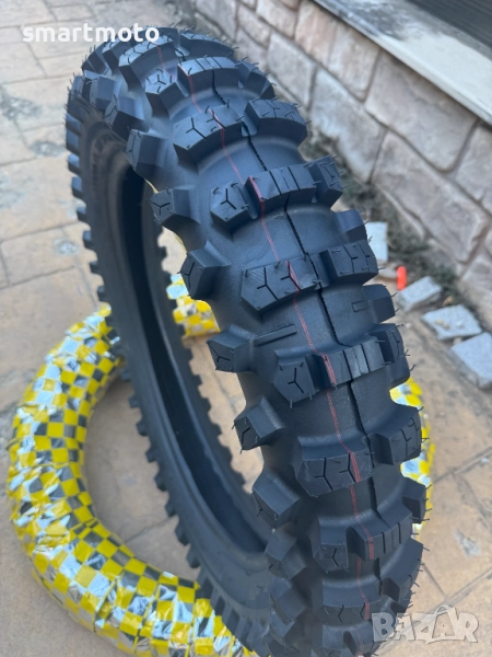 Ендуро гума XY-059C 120/90-18 HARD твърда червена линия, снимка 1