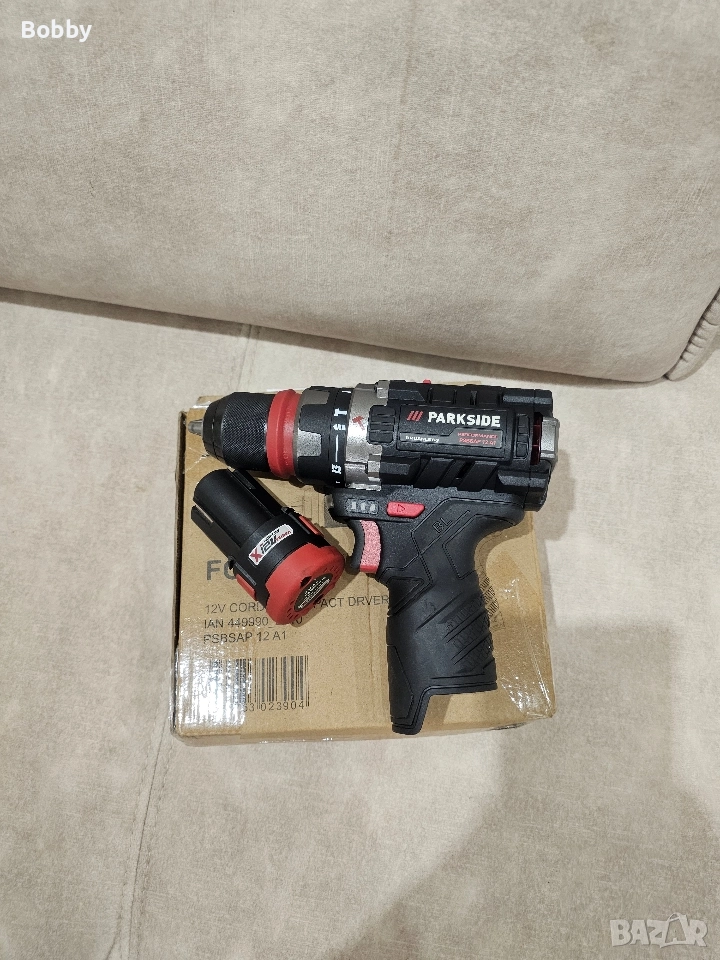 НОВ ударен винтоверт/бормашина PSBSAP 12 A1 45NM Parkside Performance + Батерия и Гаранция , снимка 1