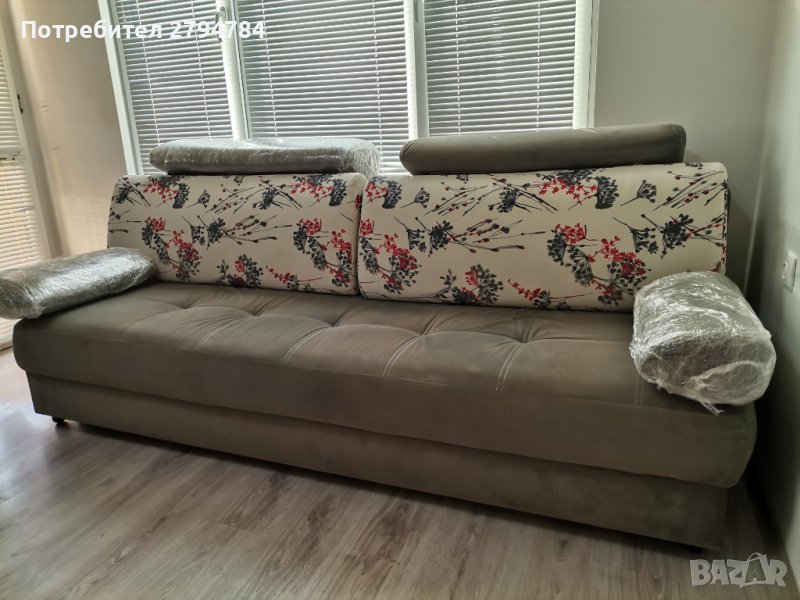 Симпатичен, разтегателен, запазен диван , снимка 1