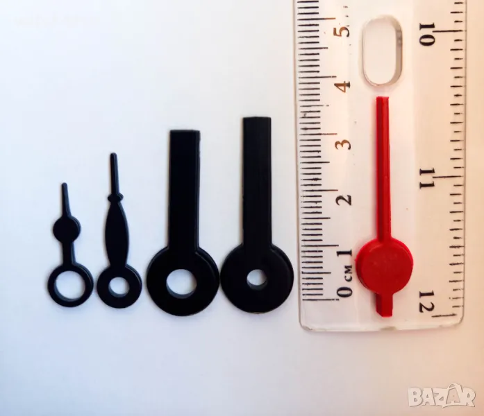 КЪСИ СТРЕЛКИ ЗА НАСТОЛЕН СТЕНЕН ЧАСОВНИК БУДИЛНИК. МАЛКИ СТРЕЛКИ ЗА БУДИЛНИЦИ / НАСТОЛНИ ЧАСОВНИЦИ , снимка 1