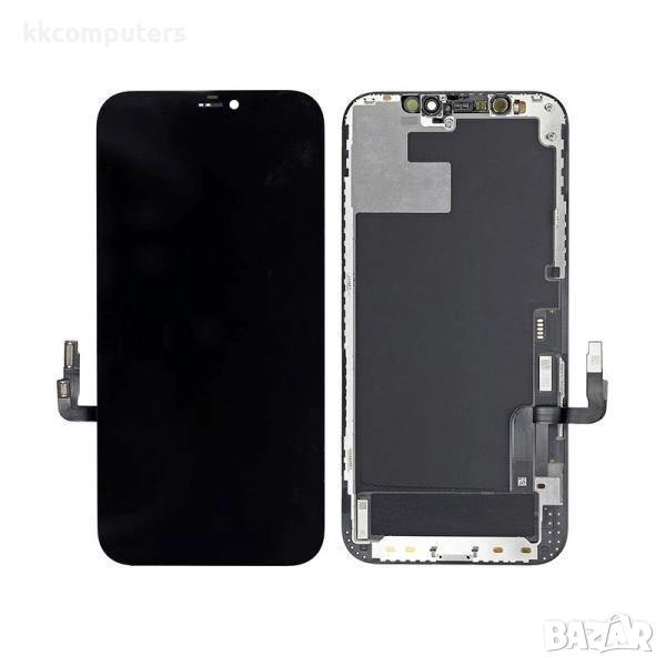 JK INCELL Съвместим LCD Дисплей за iPhone 12 / 12 Pro 6.1 + Тъч скрийн / Черен / Баркод : 484200, снимка 1
