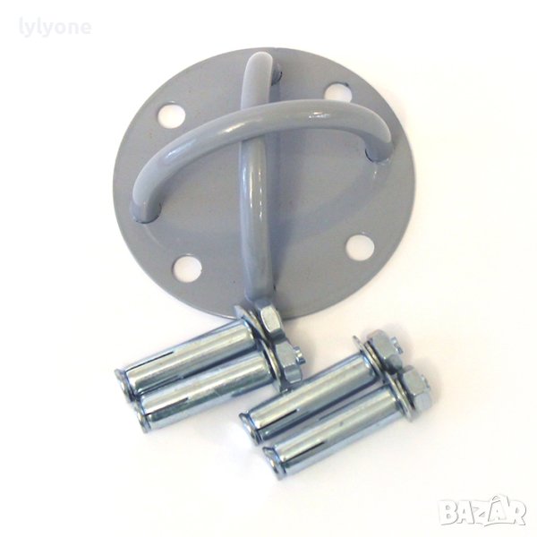 Планка Кука Халка Анкер Стойка Пръстен за монтаж: Боксова круша Стол Хамак Халки Люлка TRX+ 4 Анкера, снимка 1