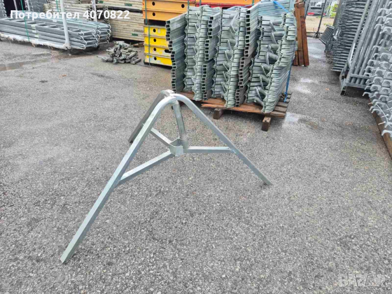 Поцинкована тринога за телескопични подпори, снимка 1