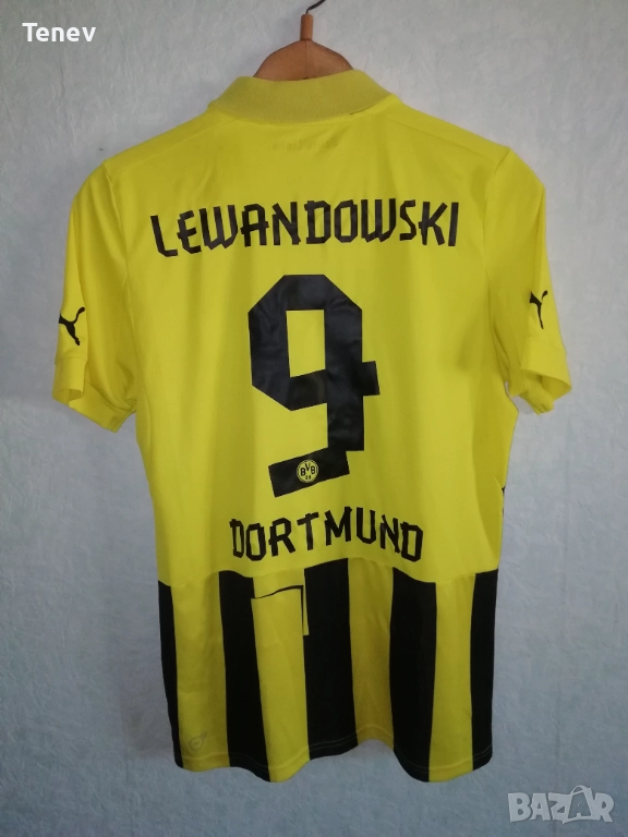 Borussia Dortmund Lewandowski 2012 2013 Champions League Puma оригинална тенсика фланелка Дортмунд , снимка 1