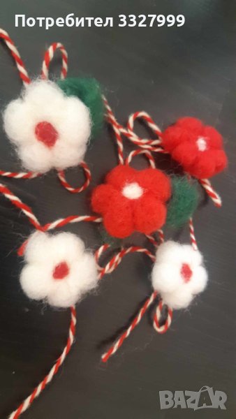 Мартеници ръчна изработка от вълна, снимка 1