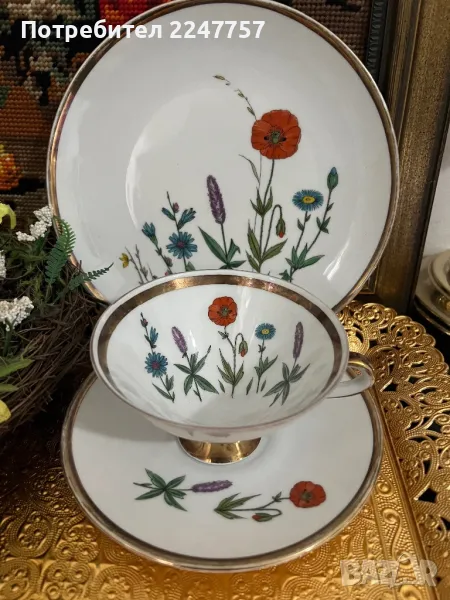 Троен сет порцелан, снимка 1