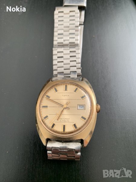 Vintage Timex Watch Men Gold Tone  Automatic, снимка 1