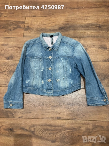 Дамско дънково яке, снимка 1