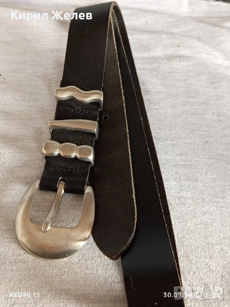 Дамски кожен колан изчистен стилен дизайн 26614, снимка 1
