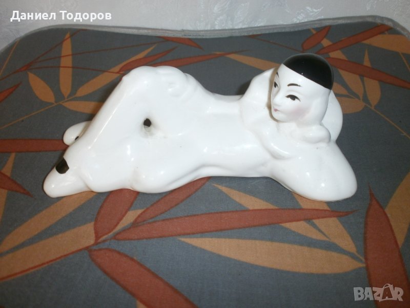 Старa Порцелановa Фигурa, Статуетка - Клоун, Мим, снимка 1