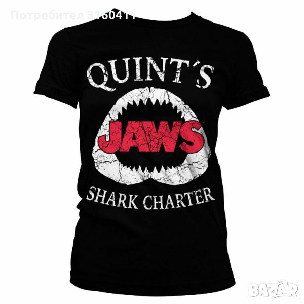 Нова дамска тениска JAWS размер М Л ХЛ, снимка 1