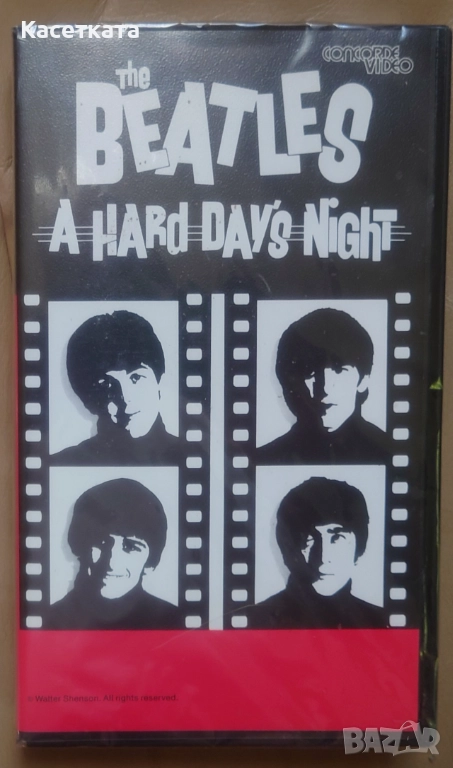 Видеокасета VHS The Beatles A Hard Day's Night, снимка 1