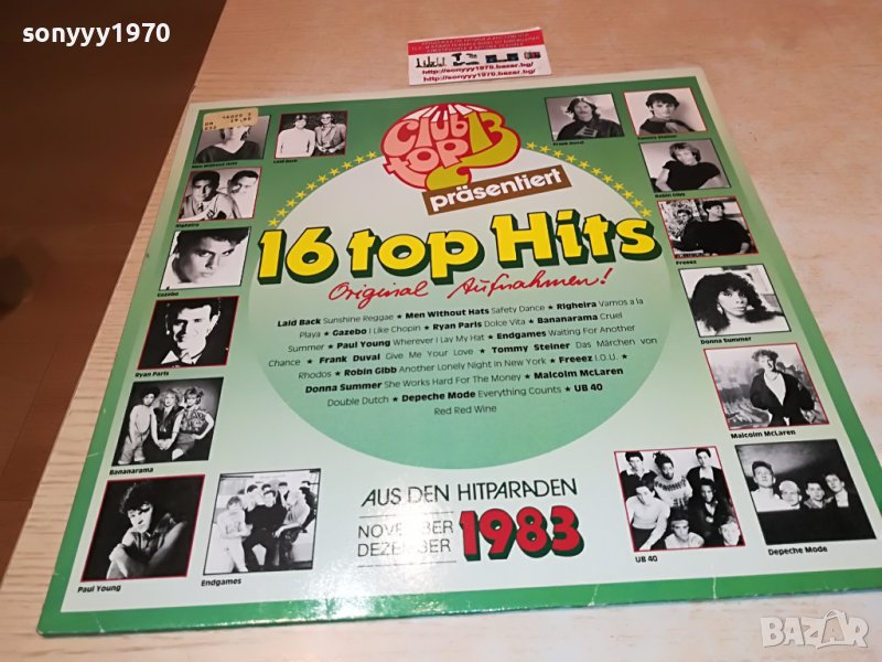 поръчана-16 top hits 1983-внос germany 3105222037, снимка 1