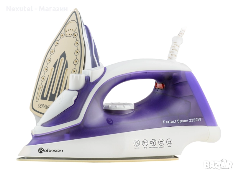 Парна ютия Rohnson R-331, 2200W, керамично покритие, снимка 1
