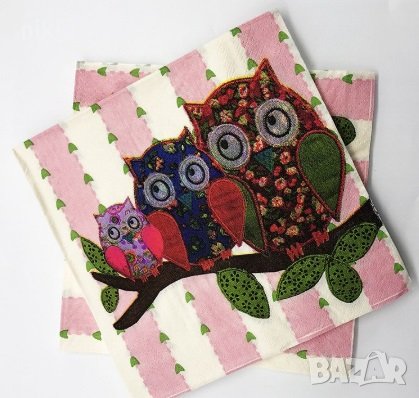 3 Бухала 10 парти салфетки рожден ден декупаж, снимка 1