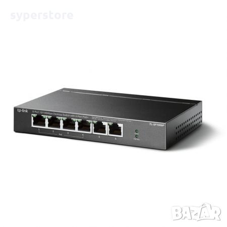 Суич TP-Link TL-SF1006P 6-портов 10/100M RJ45 Комутатор, снимка 1