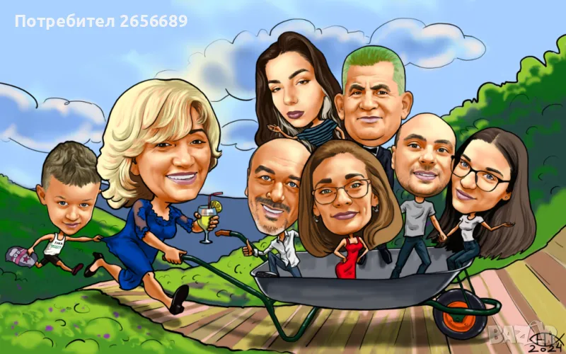 Карикатури по снимка, снимка 1