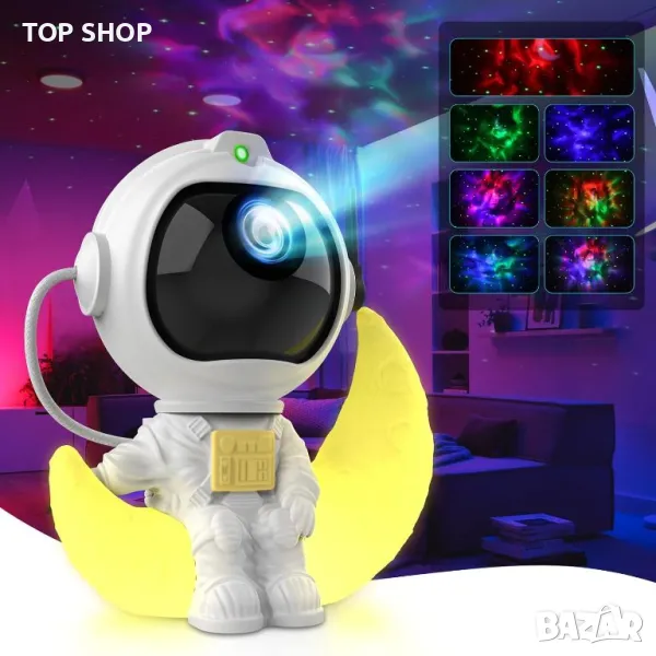 VUENICEE звезден проектор с таймер и дистанционно, USB захранван, снимка 1