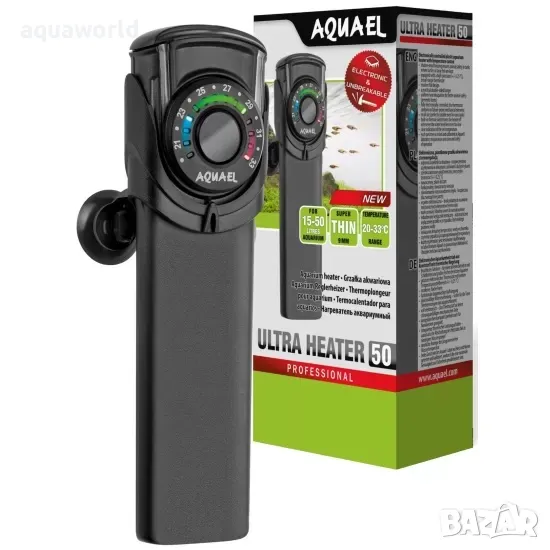 "ПРОМОЦИЯ" AquaEL ULTRA HEATER 50W PLASTIC HEATER, снимка 1