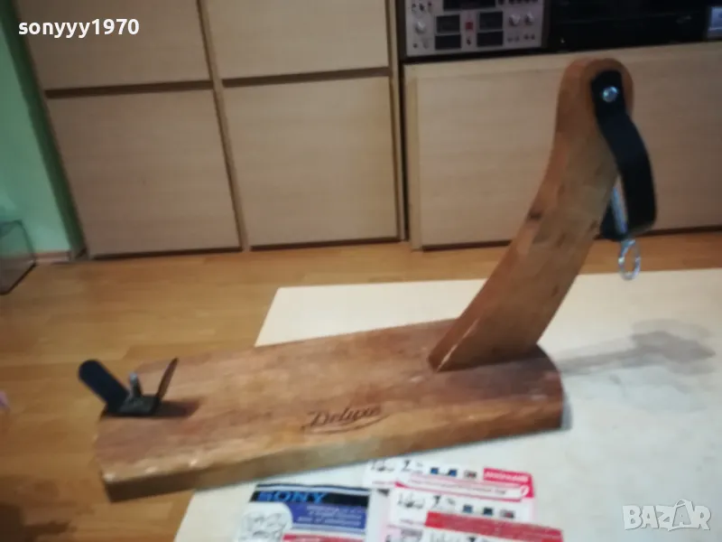 ДЪРВЕНА СТОЙКА-ПОСТАВКА ЗА ШИШОВЕ ИЛИ ДРУГО 50СМ 2901250734, снимка 1