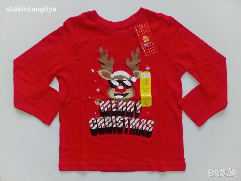 Коледна блуза, налични размери 5-6 г и 6-7 г, снимка 1