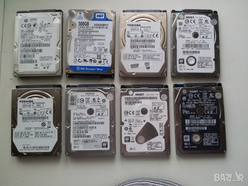 Твърди дискове 500GB 2.5"за лаптоп и за видеонаблюдение!HDD Hard Disk Гаранция, снимка 1