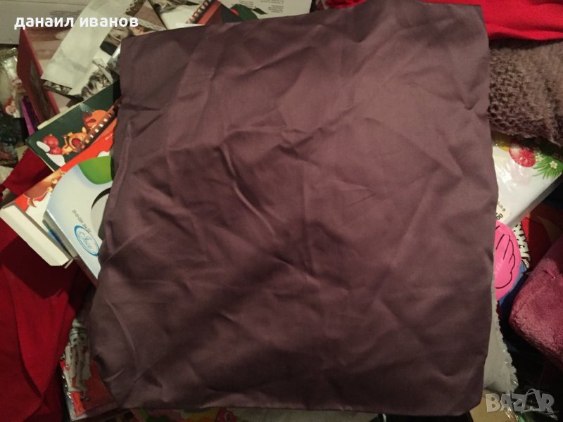 Калъфка 40/40 без пълнеж тъмно лилаво бордо, снимка 1