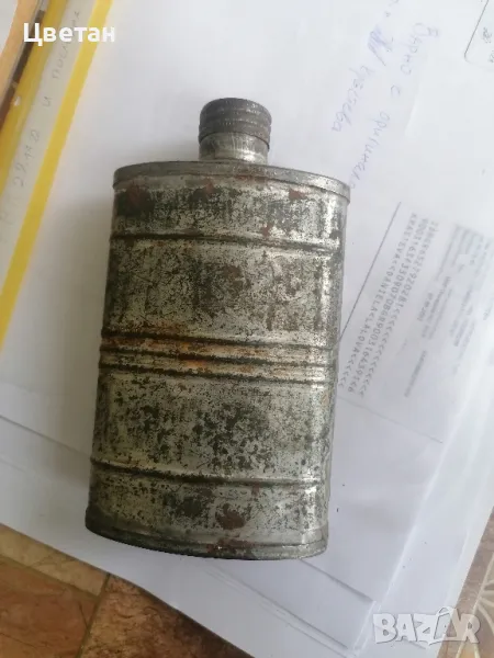 Стара военна масльонка/масленица. , снимка 1