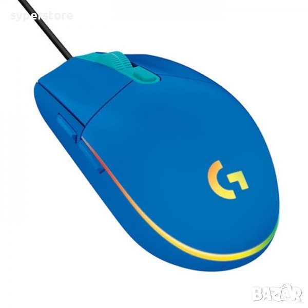 Мишка Геймърска USB Logitech G102 Lightsync Blue RGB, SS3006725, снимка 1