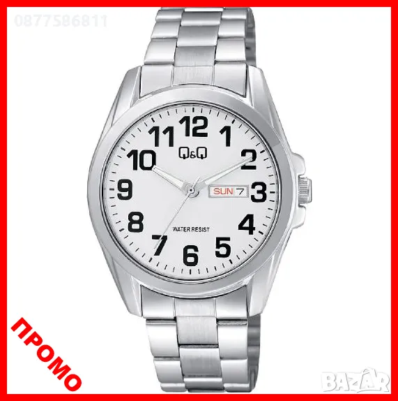 █▬█ █ ▀█▀ МЪЖКИ ЧАСОВНИК Q&Q С ДЕН ДАТА ЯПОНСКИ МЕХАНИЗЪМ. МЪЖКИ ЧАСОВНИЦИ QQ ЯЯ , снимка 1