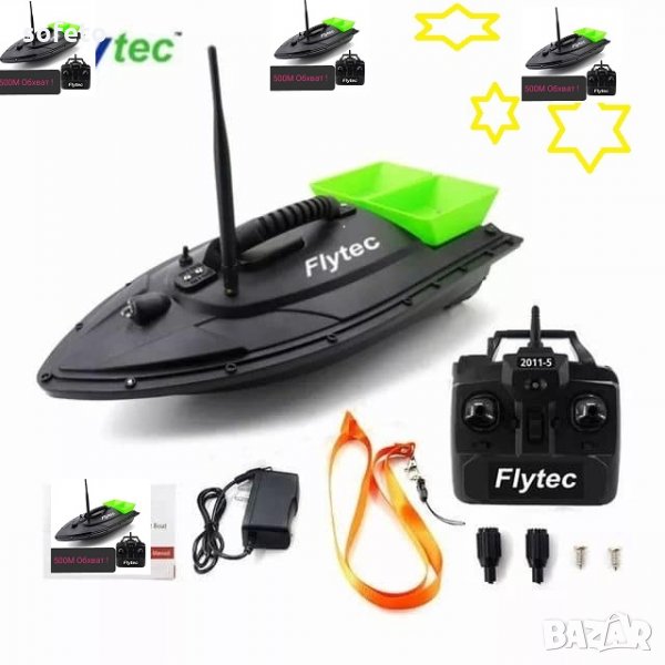 Лодка за захранка + ГАРАНЦИЯ !!! Flytec 20115 захранка кораб лодка риболов шаран риба , снимка 1