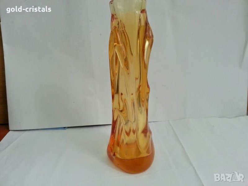 Стъклена ваза кристално стъкло , снимка 1