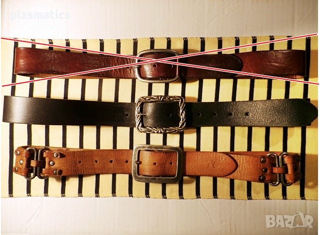 три кожени колана по 30лв., снимка 1