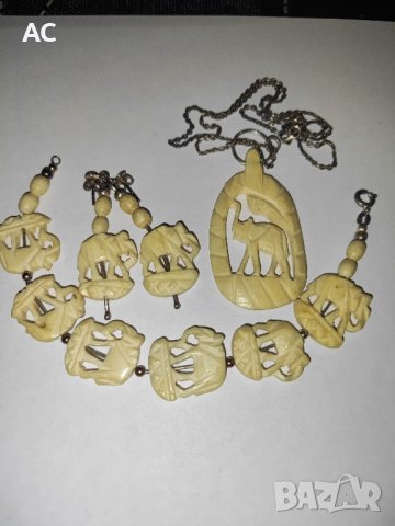 сребро с кост , снимка 10 - Колиета, медальони, синджири - 44005477