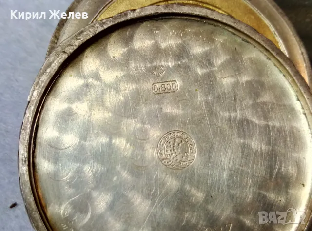 ZENITH Стар КОЛЕКЦИОНЕРСКИ ШВЕЙЦАРСКИ СРЕБЪРЕН ДЖОБЕН ЧАСОВНИК ЗЕНИТ СРЕБРО 800 Рядък МОДЕЛ 49660, снимка 17 - Антикварни и старинни предмети - 48609681