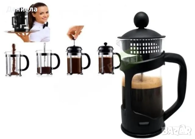 френска преса за кафе или чай , снимка 3 - Други - 49312842