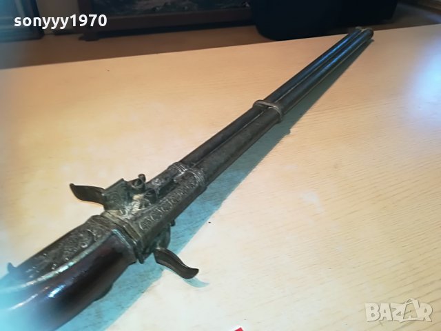 ЗАЯВЕНА-ретро двуцевка с въртящи се дула-внос germany 0306211134, снимка 14 - Антикварни и старинни предмети - 33091098