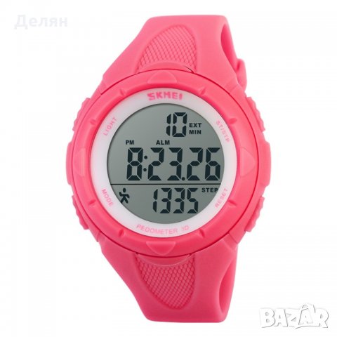 Дамски часовник педометър, розов, снимка 1 - Дамски - 27842117