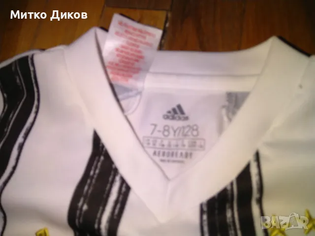 Футболна тениска на Ювентус отлична маркова на Адидас  дете 7-8г 128см , снимка 3 - Футбол - 47307591
