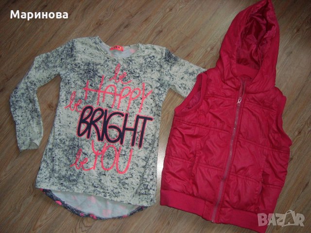 Блузка-туника и Грейка 9-10год., снимка 2 - Детски якета и елеци - 28184000