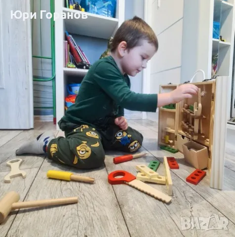 Дървен куфар с инструменти Kruzzel - само един наличен, снимка 2 - Образователни игри - 47752549
