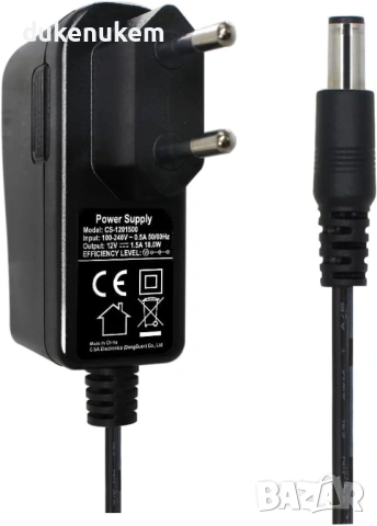 Захранващ адаптер 12V 1.5A – 5.5 x 2.1 mm