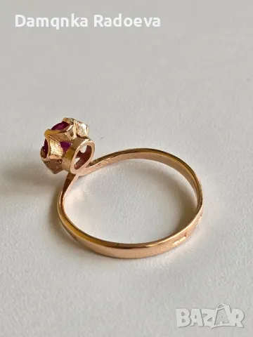 СССР златен пръстен , снимка 11 - Пръстени - 48028767