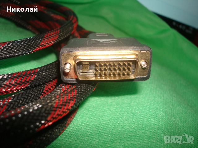 DVI кабел 5 метра, снимка 2 - Кабели и адаптери - 51423284