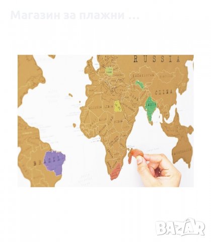 Скреч карта на света Travel Life - КОД 1078, снимка 3 - Други стоки за дома - 26799498